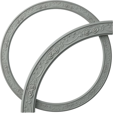 Ekena Millwork 41-in. OD x 34 1/4-in. ID x 3 3/8-in. W x 3/4-in. P Flower Ceiling Ring Kit CRK41FL